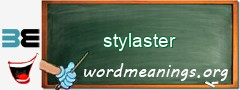 WordMeaning blackboard for stylaster